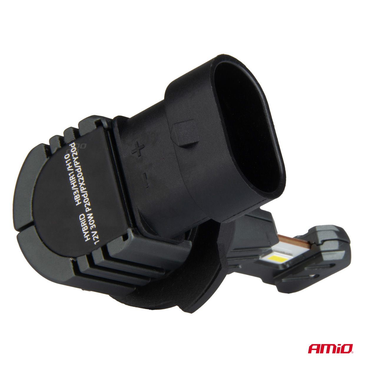AMIO - Λαμπες LED HΒ3 9005 / HIR1 / H10 12V 60W 6.000K 5.600LM +400% LED Can-bus Hybrid Series - 2 Τεμ. (04117/AM) - Thumbnail 3