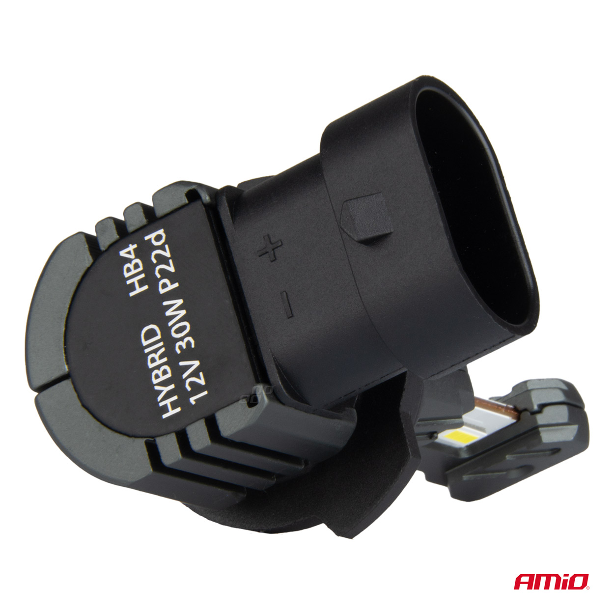 AMIO - Λαμπες LED HΒ4 9006 12V 60W 6.000K 5.600LM +400% LED Can-bus Hybrid Series - 2 Τεμ. (04118/AM) - Thumbnail 3