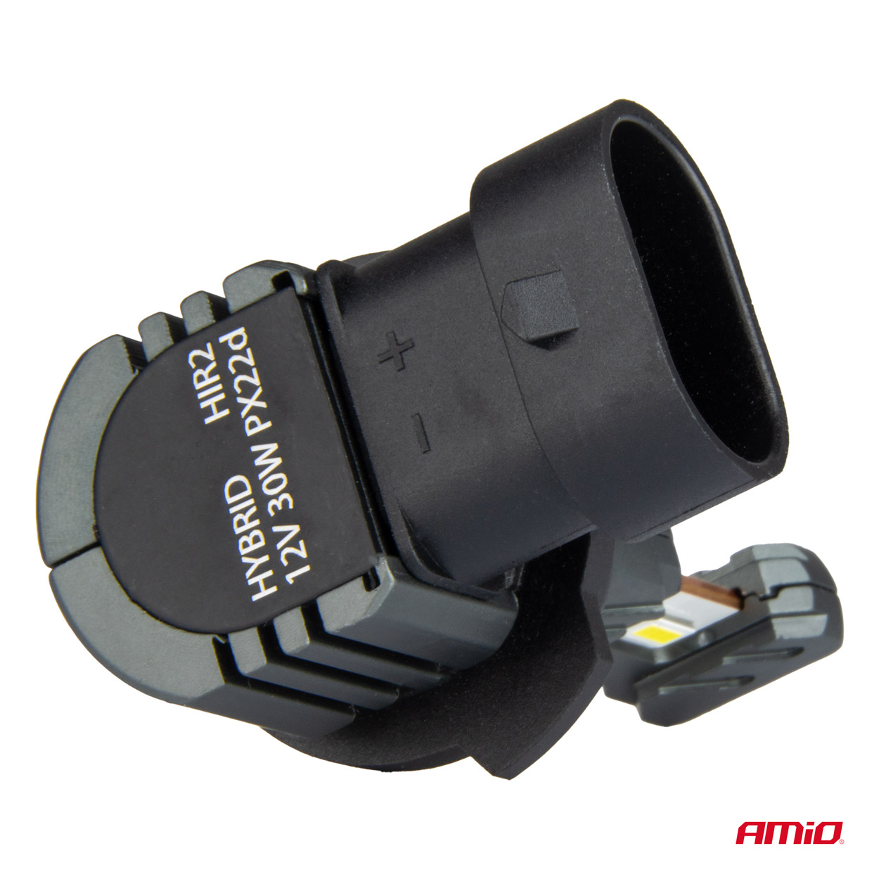 AMIO - Λαμπες LED HIR2 12V 60W 6.000K 5.600LM +400% LED Can-bus Hybrid Series - 2 Τεμ. (04119/AM) - Thumbnail 3