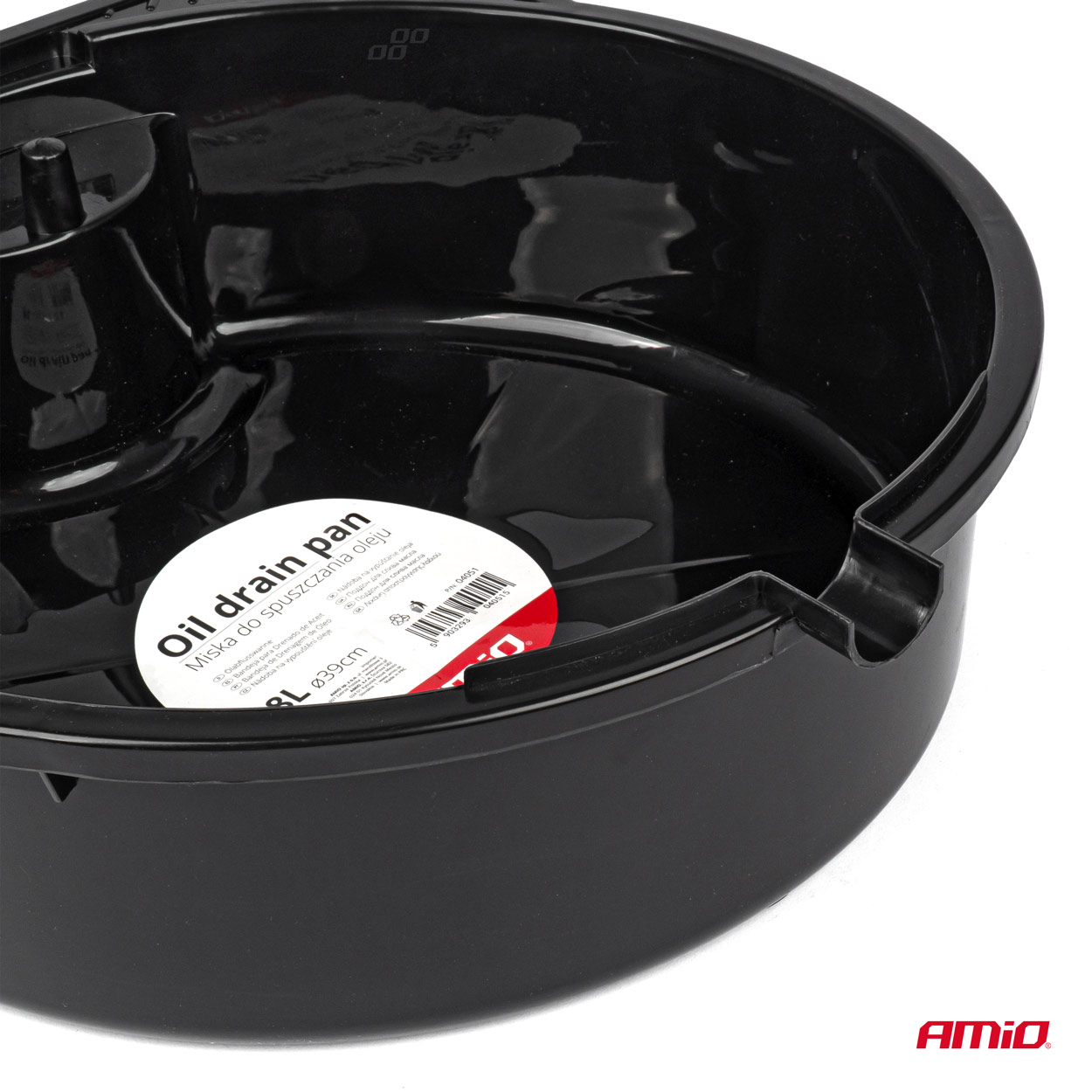 AMIO - Λεκανη Για Λαδια 8L 39CM Δοχειο Αλλαγης Λαδιων - 1 Τεμ. (04051/AM) - Thumbnail 2
