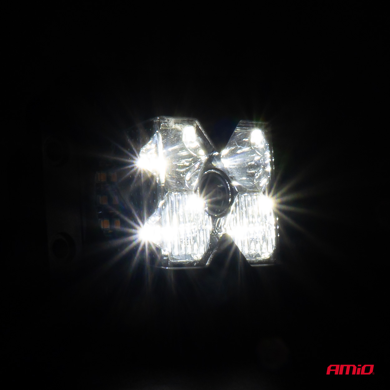 AMIO - Προβολεας Εργασιας Τετραγωνος LED 60W 9-36V 6.000LM 6.500K AWL66 - 1 Τεμ. (04207/AM) - Thumbnail 3