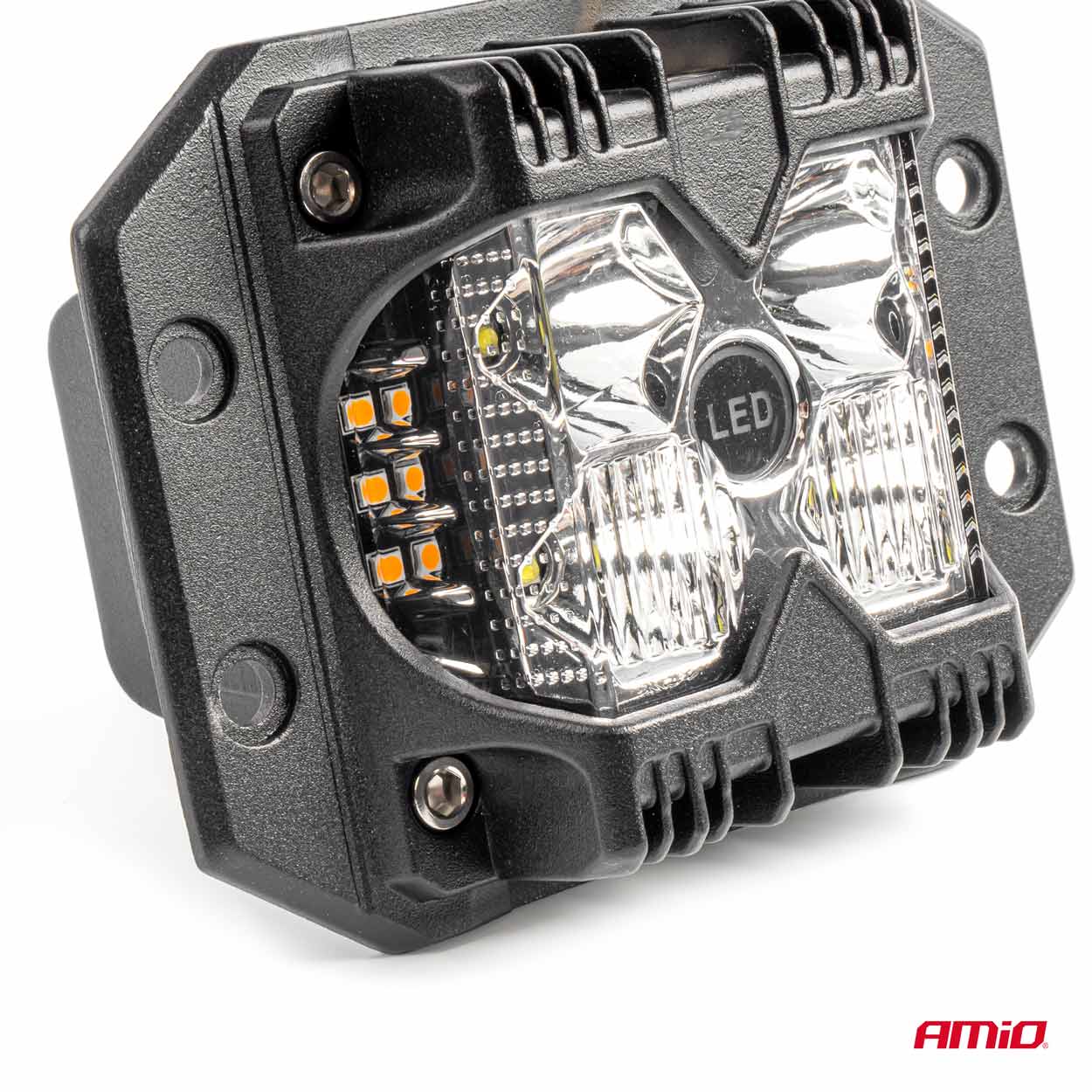 AMIO - Προβολεας Εργασιας Τετραγωνος LED 60W 9-36V 6.000LM 6.500K AWL66 - 1 Τεμ. (04207/AM) - Thumbnail 5