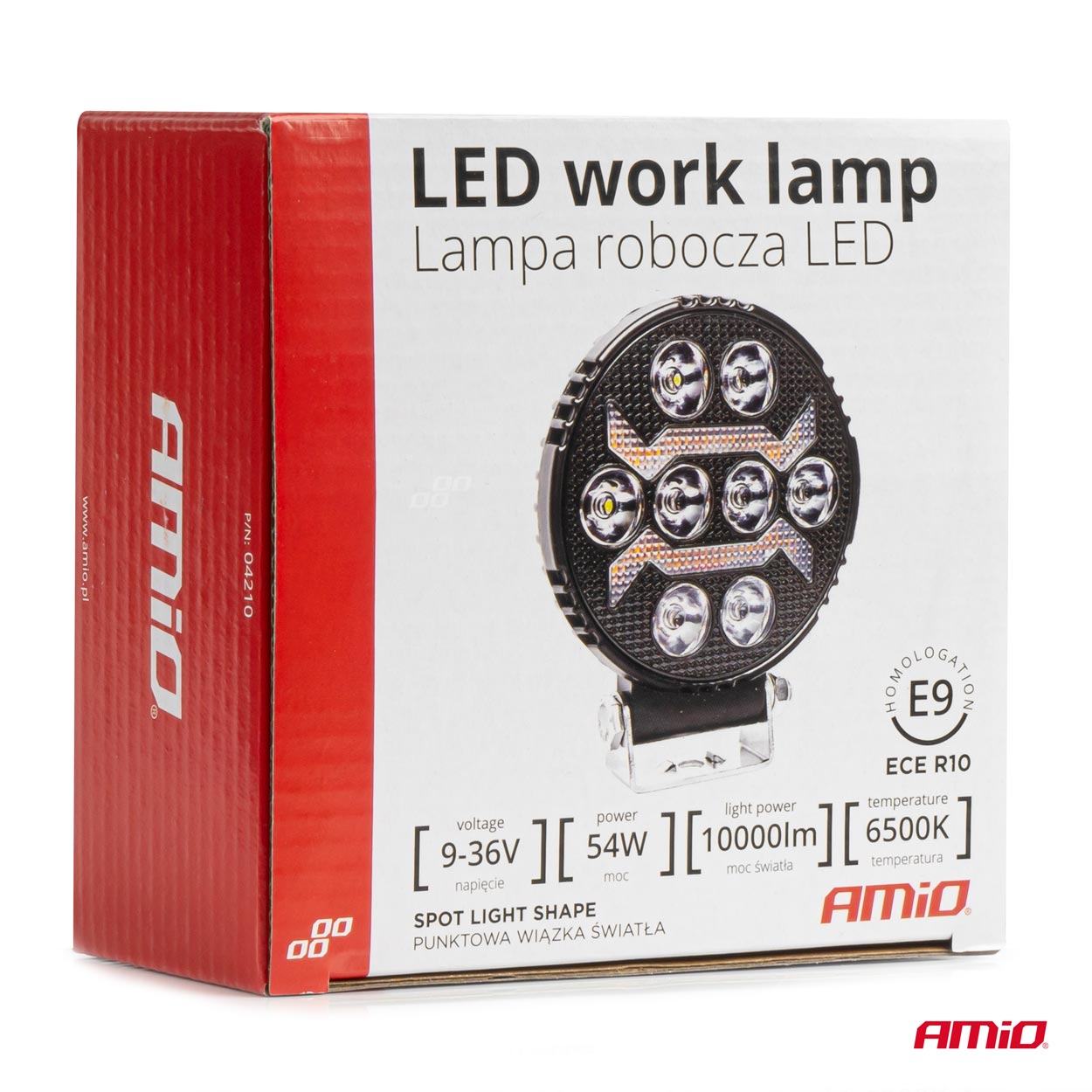 AMIO - Προβολεας Εργασιας Στρογγυλος LED 54W 9-36V 10.000LM 6.500K AWL69 - 1 Τεμ. (04210/AM) - Thumbnail 10