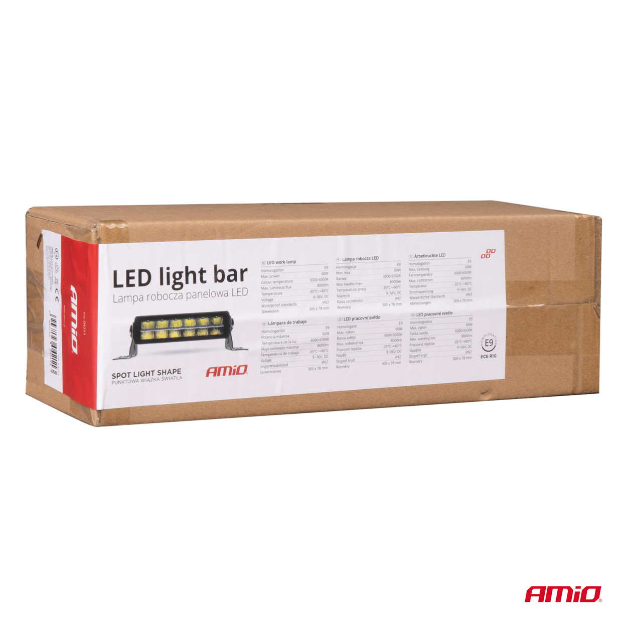 AMIO - Προβολεας Εργασιας 9-36V 60W 6.500K 8.000LM 305X78X76MM Μπαρα LED AWL70 - 1 Τεμ. (04211/AM) - Thumbnail 11