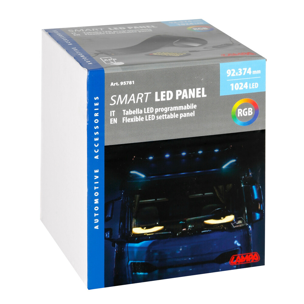 Πανελ Ευκαμπτο Smart LED Panel 1024 LED 92X374MM Rgb Με Καλωδιο 450CM Για Usb & Remote Control LAMPA - 1 Τεμ. - Thumbnail 6
