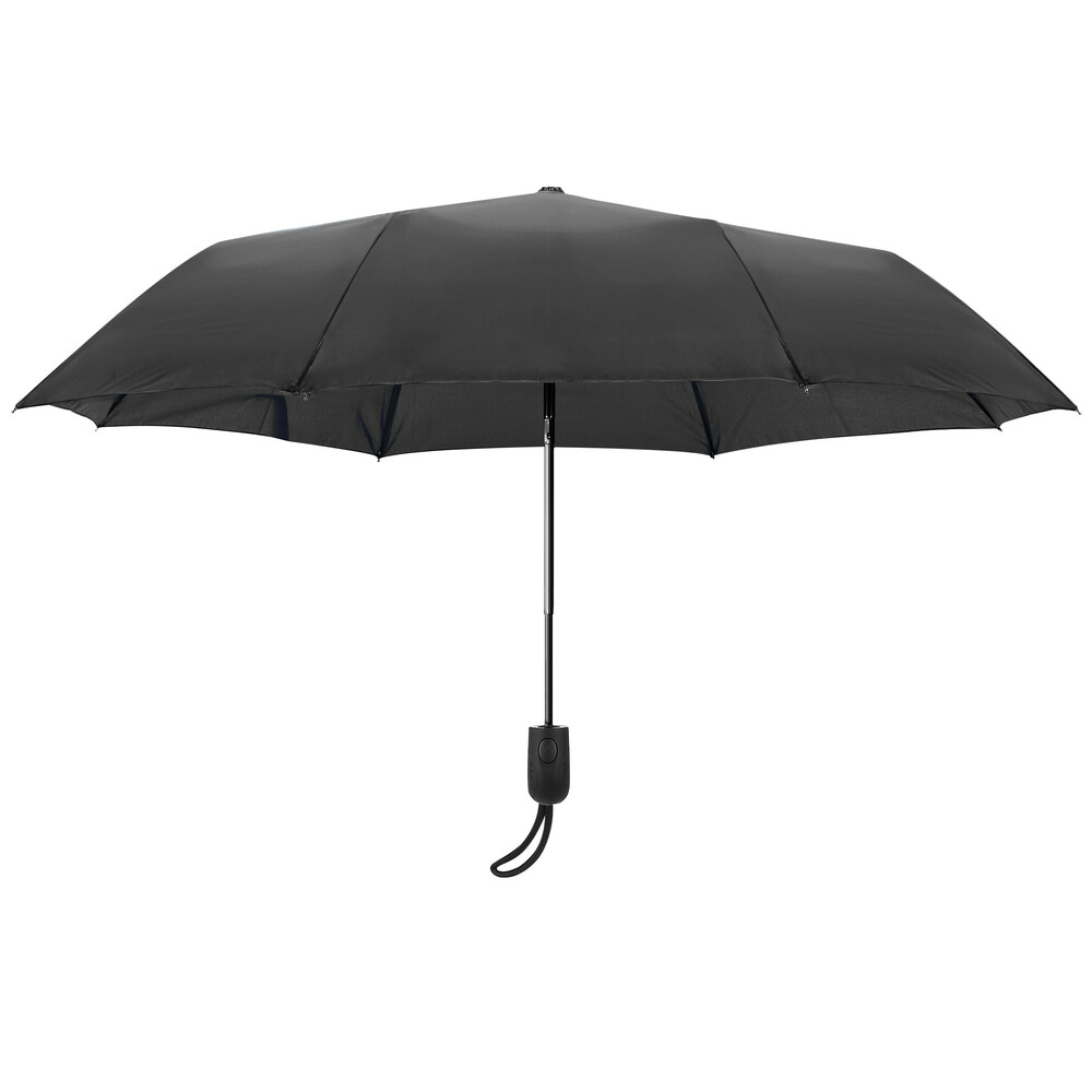 Ομπρελα Compact Midi Φ98CM Αντιανεμικη Με Αυτοματο Ανοιγμα Σε Μαυρο Χρωμα LAMPA - 1 Τεμ.