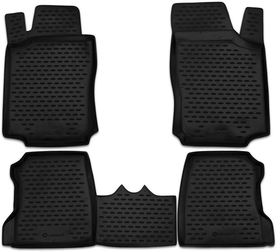 ΠΑΤΑΚΙΑ ΣΕ ΣΚΑΦΗ TPE ΛΑΣΤΙΧΟ ΓΙΑ OPEL COMBO 2001+ ΣΕ ΑΝΘΡΑΚΙ/ΣΚΟΥΡΟ ΓΚΡΙ ΧΡΩΜΑ - 4 Τεμ.