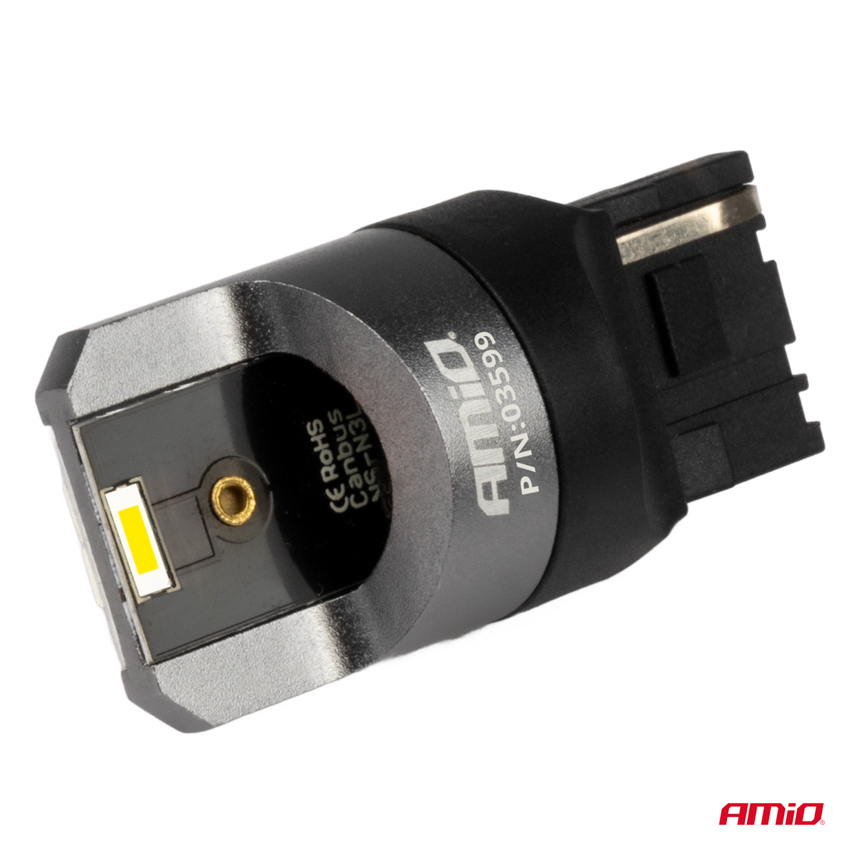 AMIO - Λαμπακια W21W 12/24V 6.000K 2SMD LED Full Can-bus Λευκα Pro Series - 2 Τεμ. (03599/AM) - Thumbnail 3