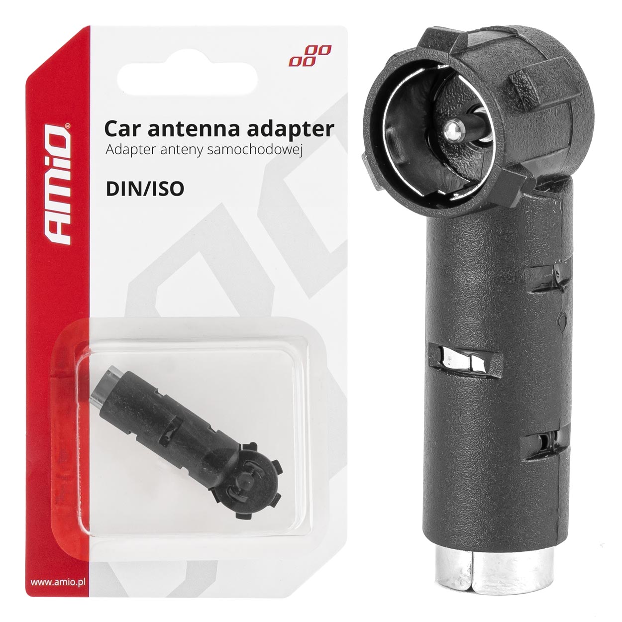 Amio - ΑΝΤΑΠΤΟΡΑΣ ΚΕΡΑΙΑΣ DIN>ISO - 1 τεμ. (03967/AM)