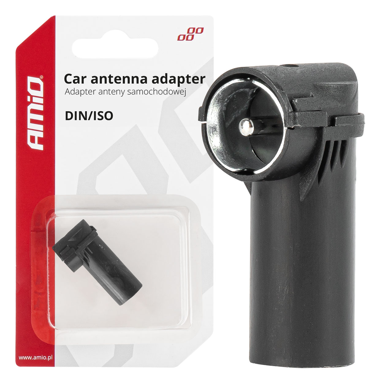 Amio - ΑΝΤΑΠΤΟΡΑΣ ΚΕΡΑΙΑΣ DIN>ISO - 1 τεμ. (03968/AM)