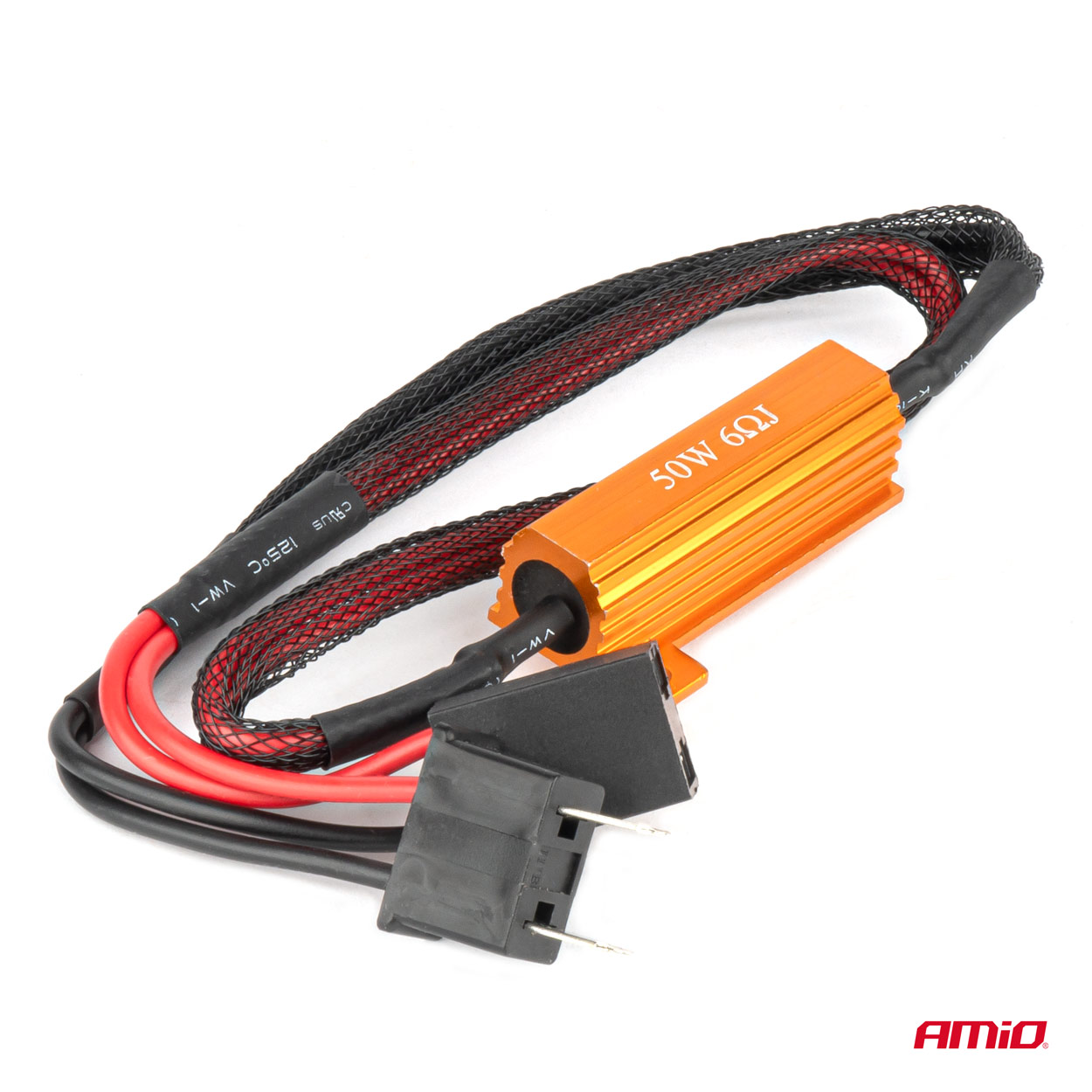 AMIO - Αντισταση Για Λαμπες LED H7 12V 50W 6ω (αντισταση-ψευτης-canceller) - 1 Τεμ. (04089/AM) - Thumbnail 2