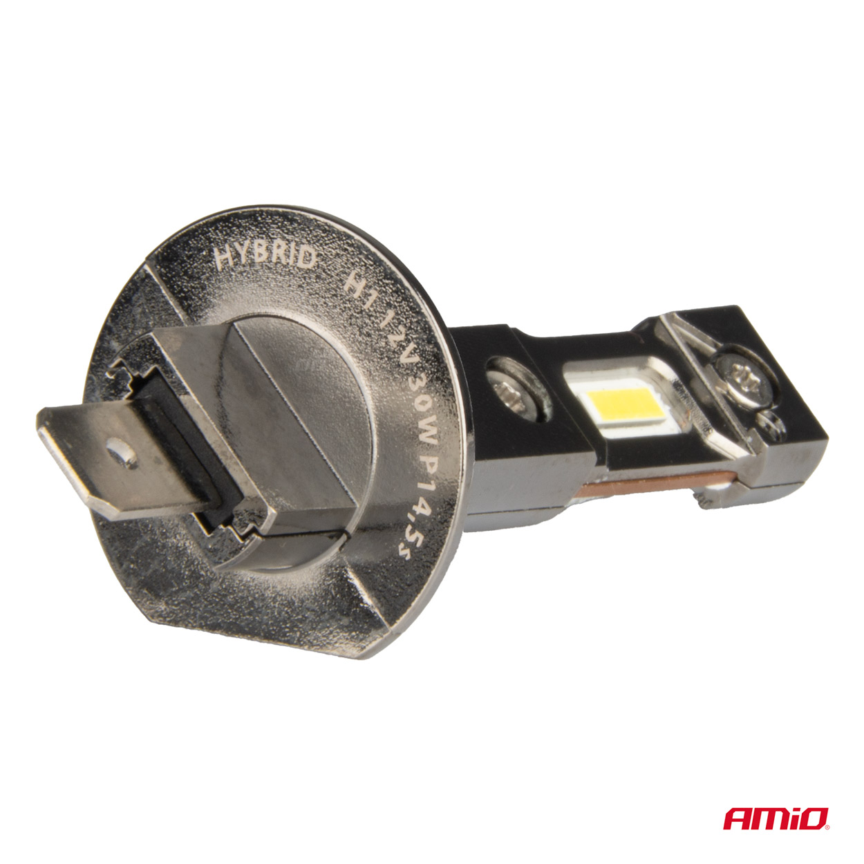 AMIO - Λαμπες LED H1 12V 60W 6.000K 5.600LM +400% Can-bus Hybrid Series - 2 Τεμ. (04112/AM) - Thumbnail 3