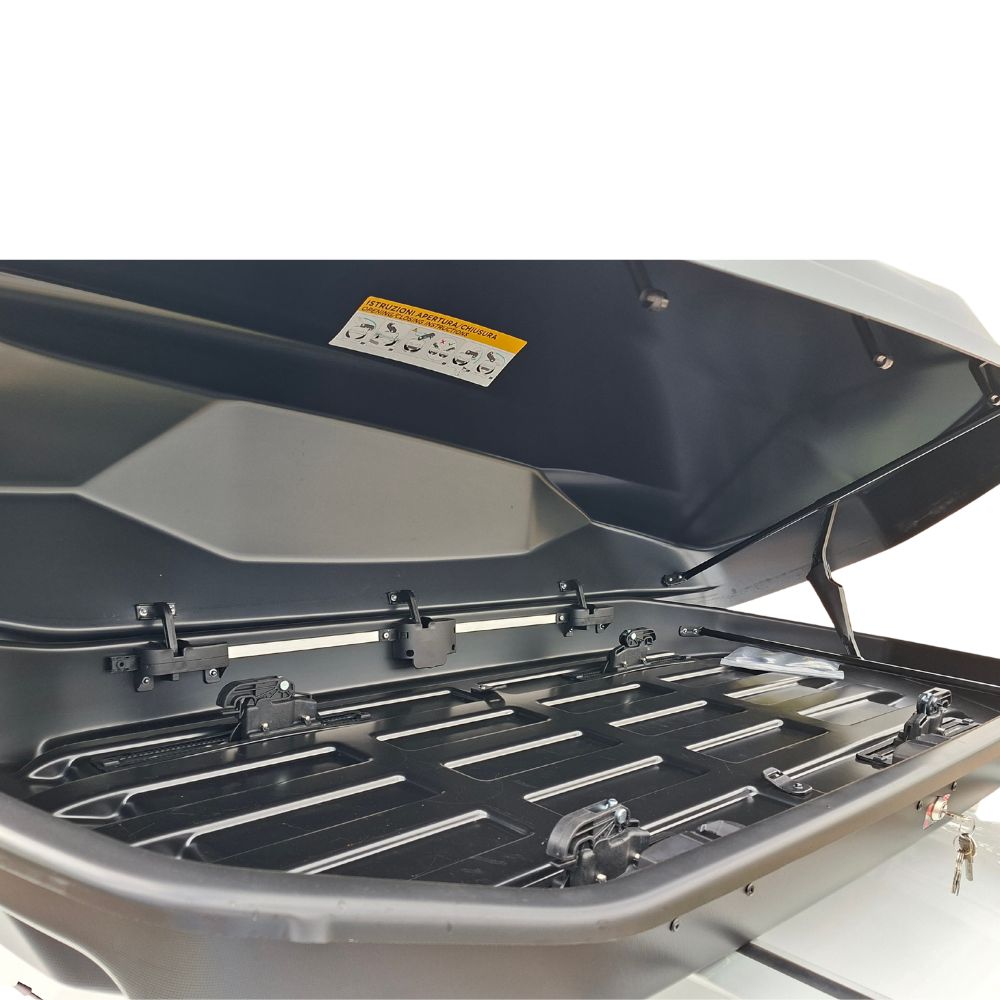 Μπαγκαζιερα Οροφης RACE AXION 410L Σε Μαυρο Χρωμα Με Mat Υφη 175 X 87 X 46 Cm - Max 75 Kg Με Διπλο Ανοιγμα - 1 Τεμ. - Thumbnail 8