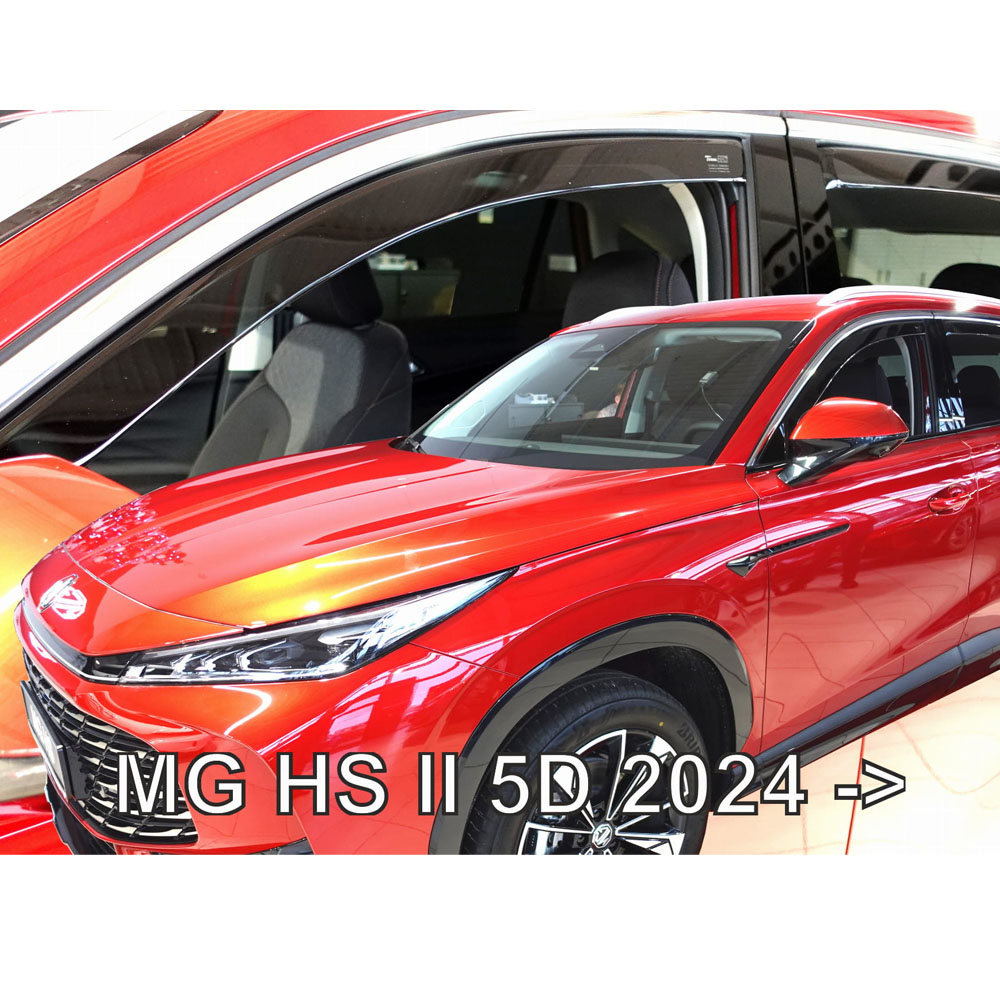 Ανεμοθραυστες Για Mg Hs Ii 5D 2024+ Σετ Αυτοκινητου Απο Ευκαμπτο Φιμε Πλαστικο HEKO - 4 Τεμ