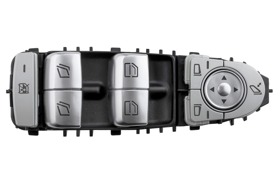 Πολλαπλος Διακοπτης Παραθυρων Για Mercedes V-klas W447 2017+ / Vito Tourer W447 2017+ / Evitotourer W447 2019+ 3PINS Ασημι ORIG.4479054303/A4479054303 Ντυ - 1 Tem. - Thumbnail 3