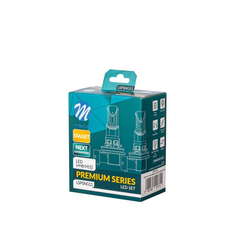 Λαμπeς LED H11 12V 6.000K 35W 4.000LM LED Canbus CSP3570 Premium Smart Series M-TECH - 2 Τεμ. - Thumbnail 3