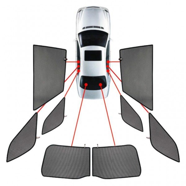 CarShades - ΚΟΥΡΤΙΝΑΚΙΑ CAR SHADES ΓΙΑ TESLA MODEL X 5D 2016+- 8 ΤΕΜ. (PVC.TES-MODX-5-A)