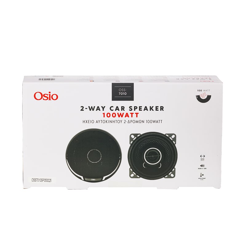 Ηχεια 2 Δρομων 4INC 100MM Στρογγυλα 100W 86DB OSIO - 2 Τεμ. - Thumbnail 7
