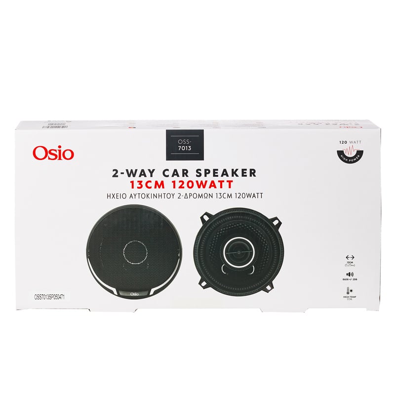 Ηχεια 2 Δρομων 5,25INC 130MM Στρογγυλα 120W 86DB OSIO - 2 Τεμ. - Thumbnail 5