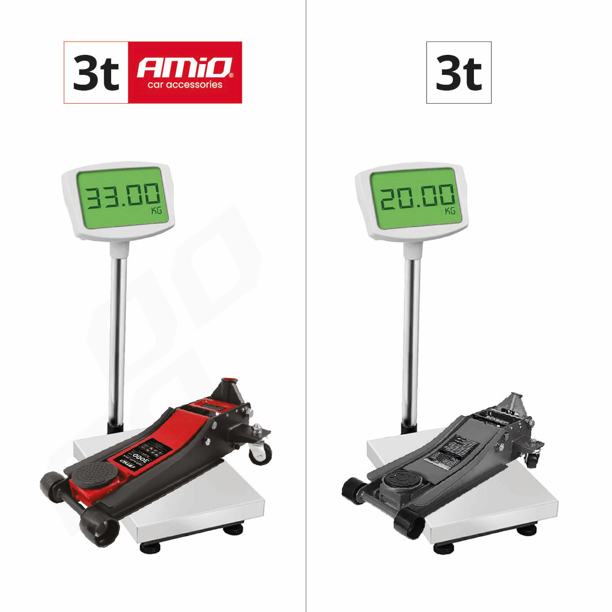 AMIO - Γρυλος Υδραυλικος Με Ροδες 3.000KG (υψος 75-510MM) - 1 Τεμ. (04215/AM) - Thumbnail 16