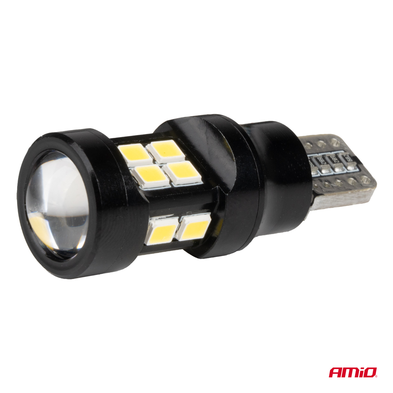 AMIO - Λαμπακια LED T15 W16W 12V/24V LED Can-bus 15XSMD 2835 Λευκο Φως 5.500K (σε Χρωμα Μαυρο) - 2 Τεμ. (04245/AM) - Thumbnail 3