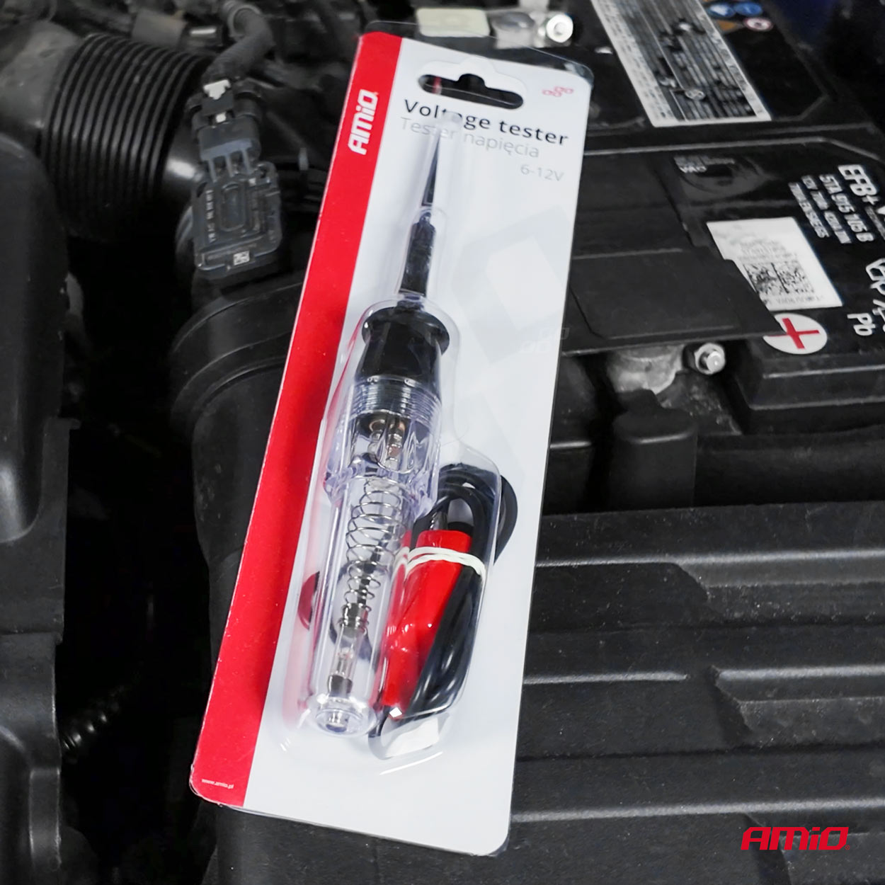 AMIO - Δοκιμαστικο Μεταλλικο Κατσαβιδι 6/12V (ακιδα) Με Καλωδιο Και Κροκοδειλακι - 1 Τεμ. (04272/AM) - Thumbnail 2