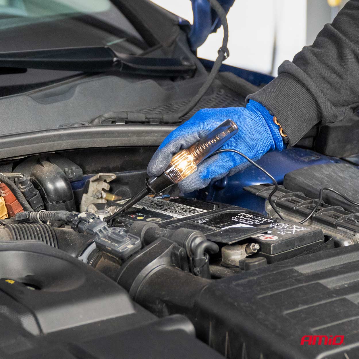 AMIO - Δοκιμαστικο Μεταλλικο Κατσαβιδι 6/12V (ακιδα) Με Καλωδιο Και Κροκοδειλακι - 1 Τεμ. (04272/AM) - Thumbnail 3