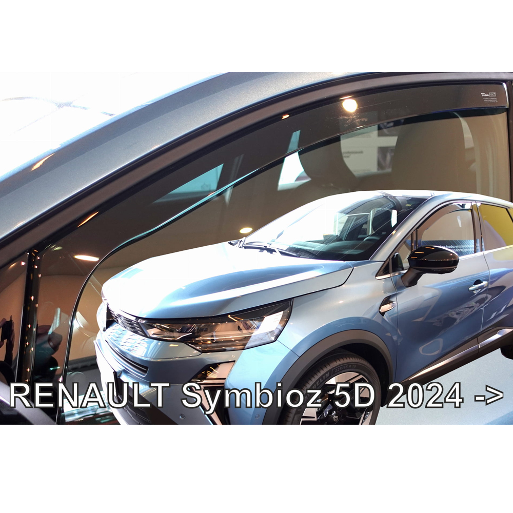 Ανεμοθραυστες Για Renault Symbioz 5D 2024+ Σετ Αυτοκινητου Απο Ευκαμπτο Φιμε Πλαστικο HEKO - 4 Τεμ.