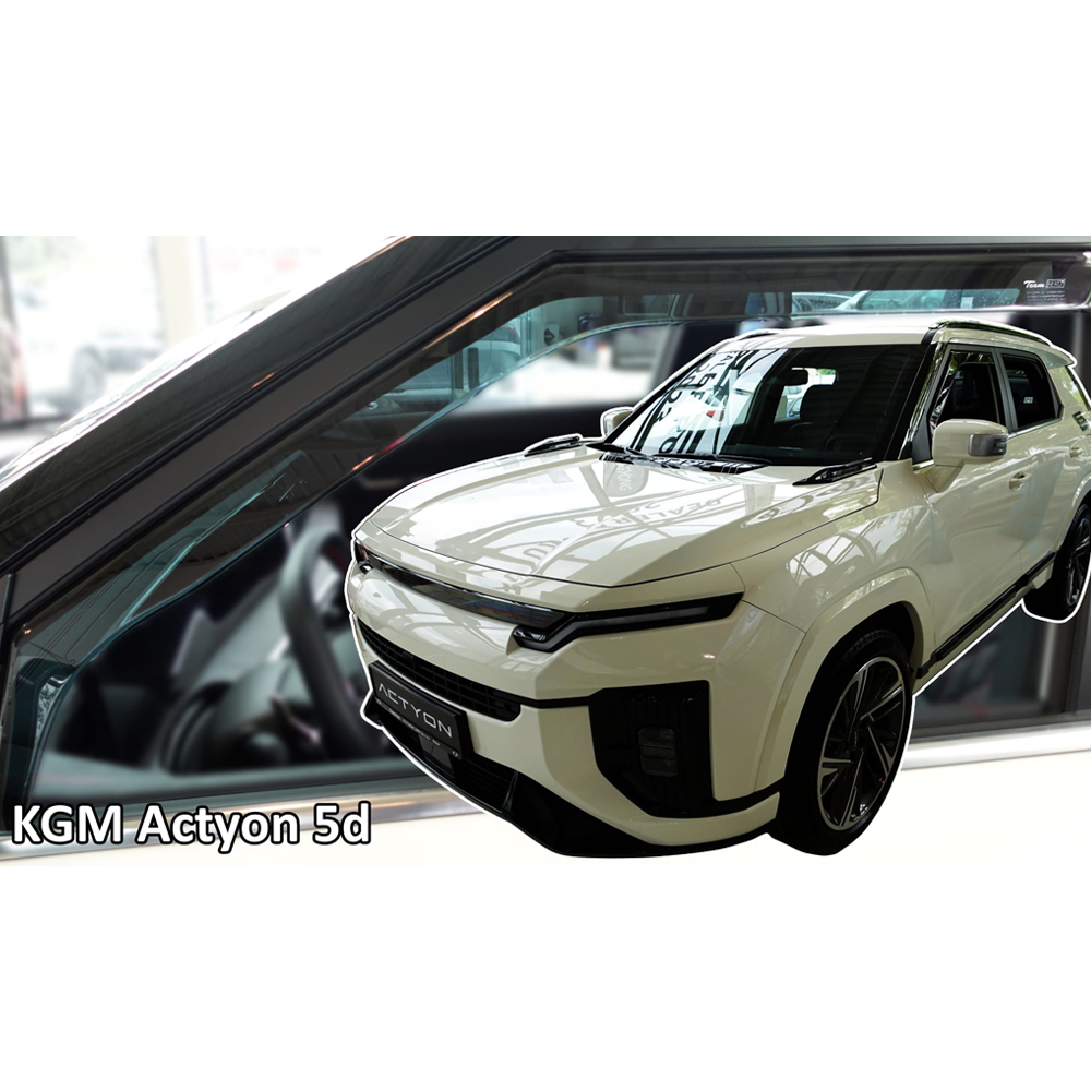 Ανεμοθραυστες Για Kgm Actyon 5D 2024+ Σετ Αυτοκινητου Απο Ευκαμπτο Φιμε Πλαστικο HEKO - 4 Τεμ.