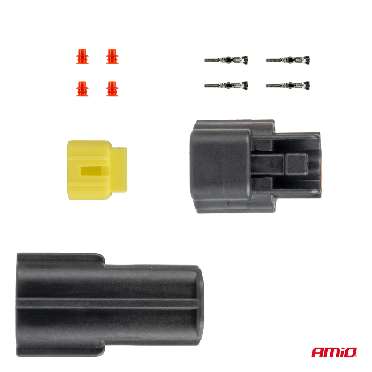 AMIO - Φισα Συνδεσης Με Υποδοχη 2 Pin Φ2,2MM Αδιαβροχη - 1 Τεμ. (04346/AM) - Thumbnail 3
