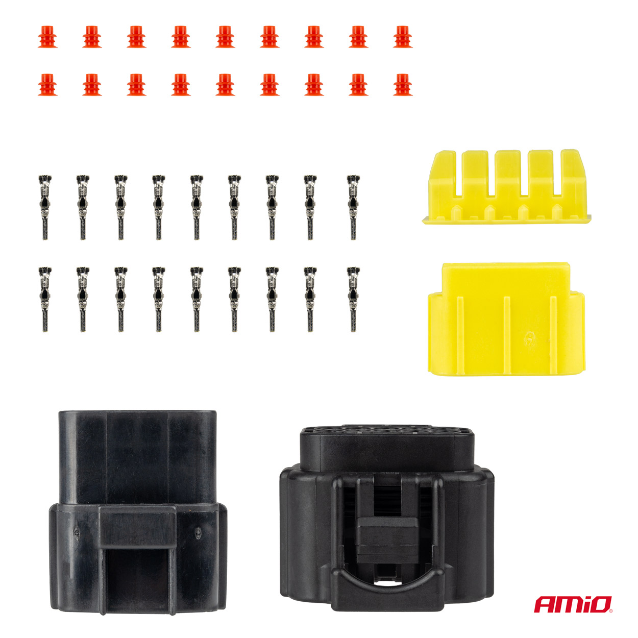 AMIO - Φισα Συνδεσης Με Υποδοχη 10 Pin Φ2,2MM Αδιαβροχη - 1 Τεμ. (04351/AM) - Thumbnail 3