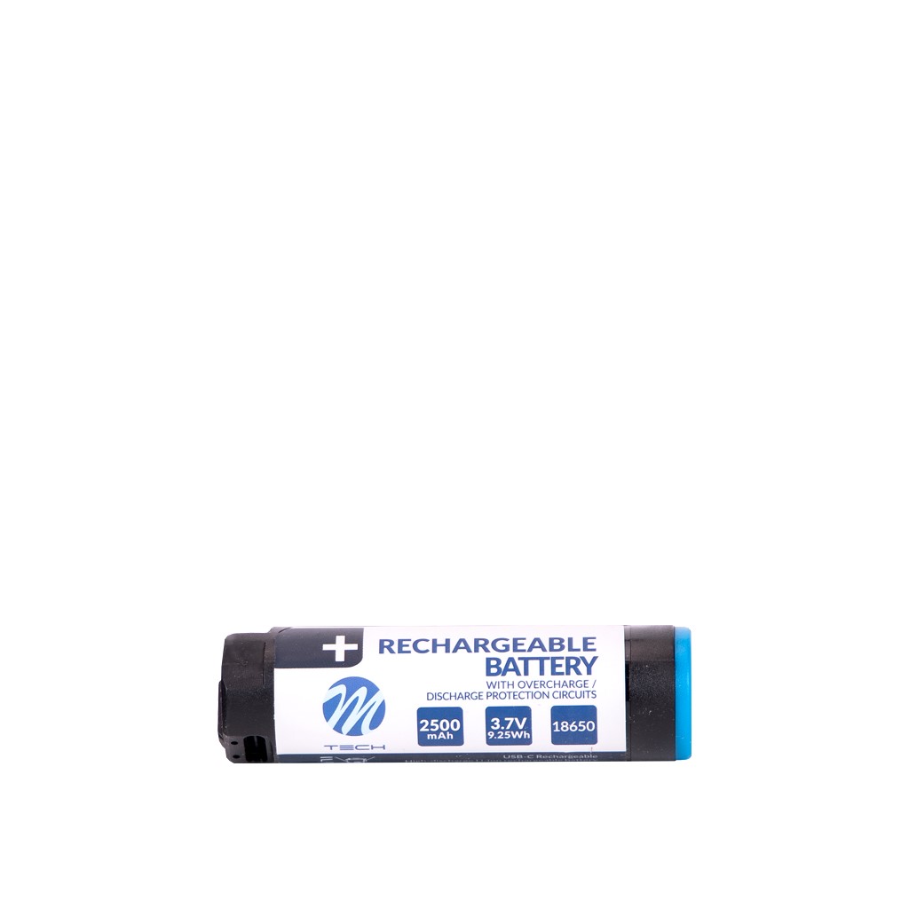 ΜΠΑΤΑΡΙΑ ΕΠΑΝΑΦΟΡΤΙΖΟΜΕΝΗ ΜΕ ΘΥΡΑ USB-C 20x76mm 3.7V 9.25Wh 2500mAh 1A m-TECH - 1 τεμ.