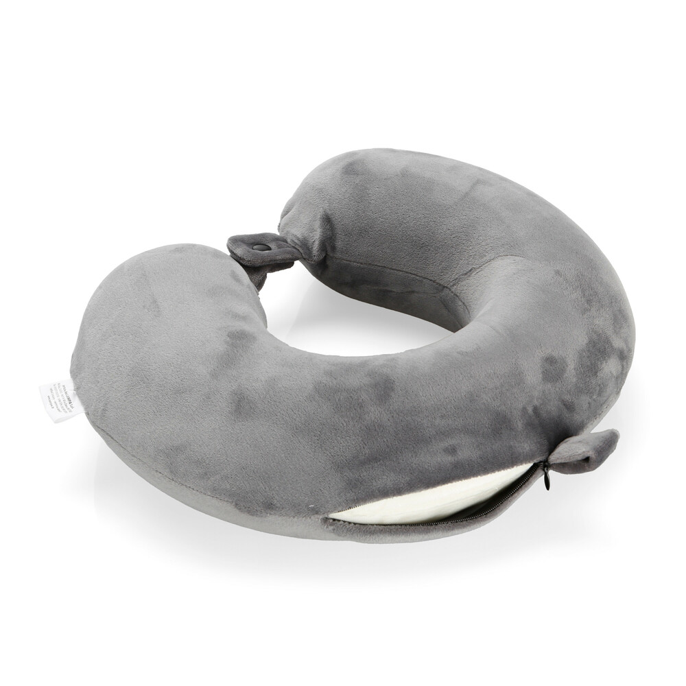 Μαξιλαρι Ταξιδιου Αυχενα Memory Foam Γκρι Memory-wrap LAMPA - 1 Τεμ. - Thumbnail 2