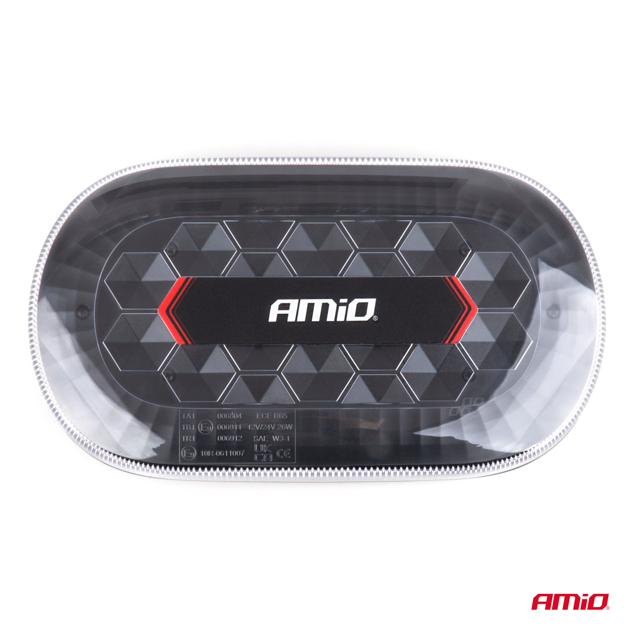 AMIO - Φαρος/στρομπο Μπαρα R65 R10 12/24V 26W LED Πορτοκαλι 10 Χρησεων Με Μαγνητικη Βαση 326X186X63MM - 1 Τεμ. (04369/AM) - Thumbnail 8