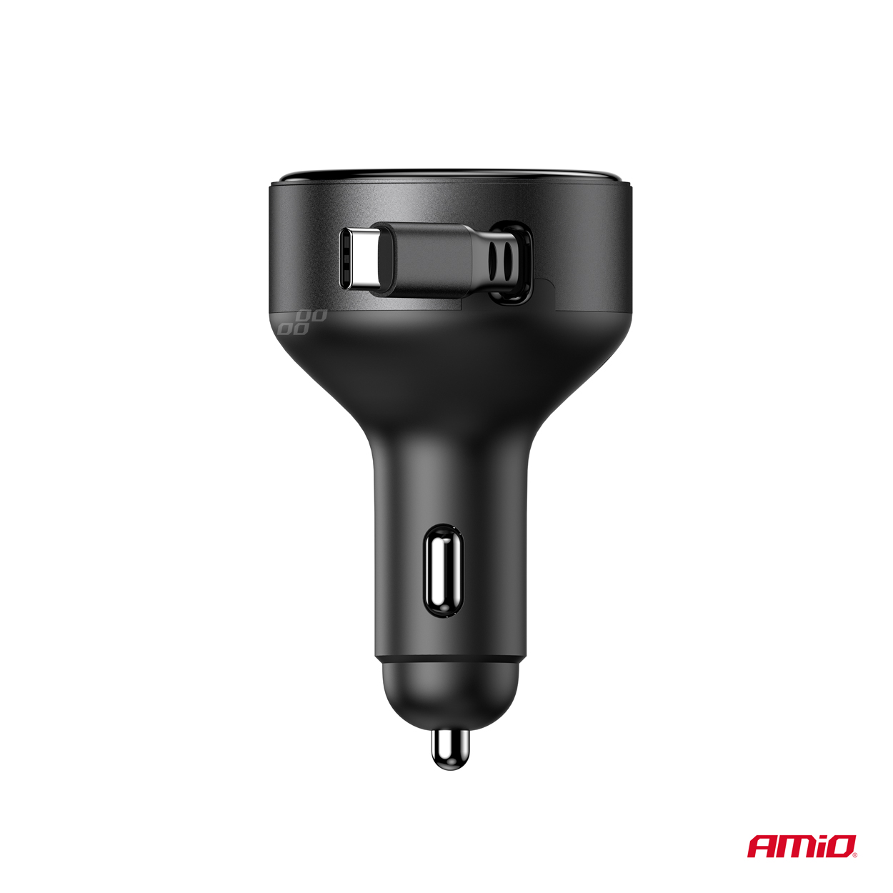 AMIO - Φορτιστης Αναπτηρα 12/24V Με 1 Θυρα Usb-c 60W 5V/3A Ταχειας Φορτισης Με Ενσωματομενο Καλωδιο Usb-c - 1 Τεμ. (04368/AM) - Thumbnail 4