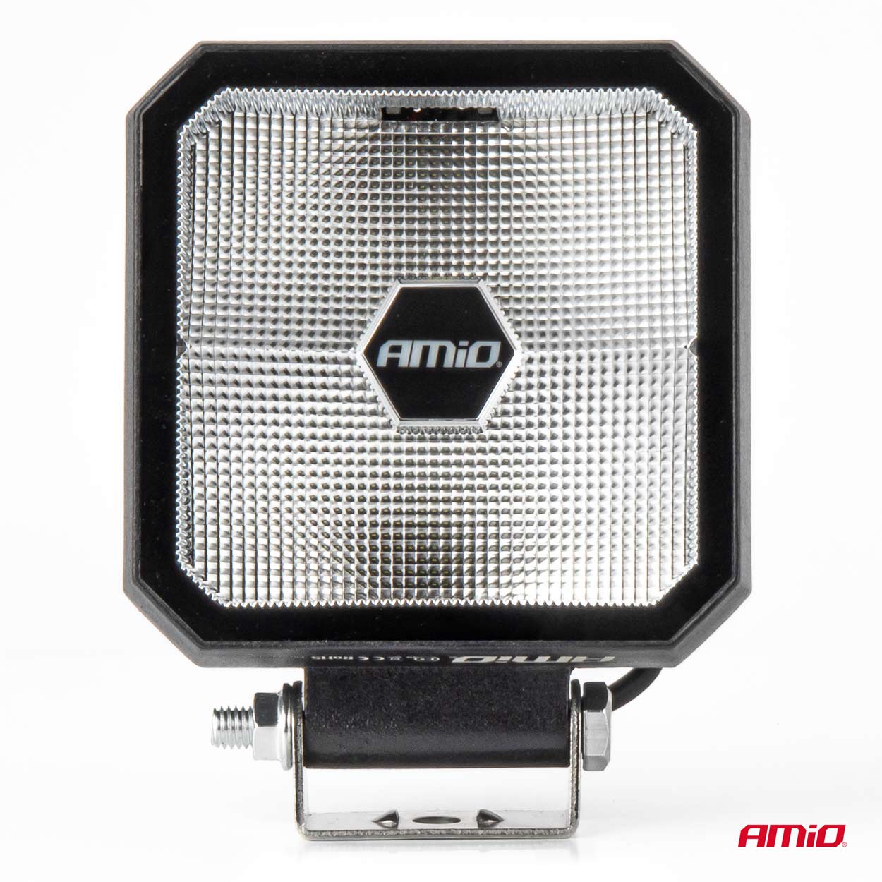 AMIO - Προβολεας Εργασιας Τετραγωνος LED 30W 9>50V 3 Χρησεων Λευκο/πορτοκαλι Φως 110X110X52MM - 1 Τεμ. (04394/AM) - Thumbnail 4