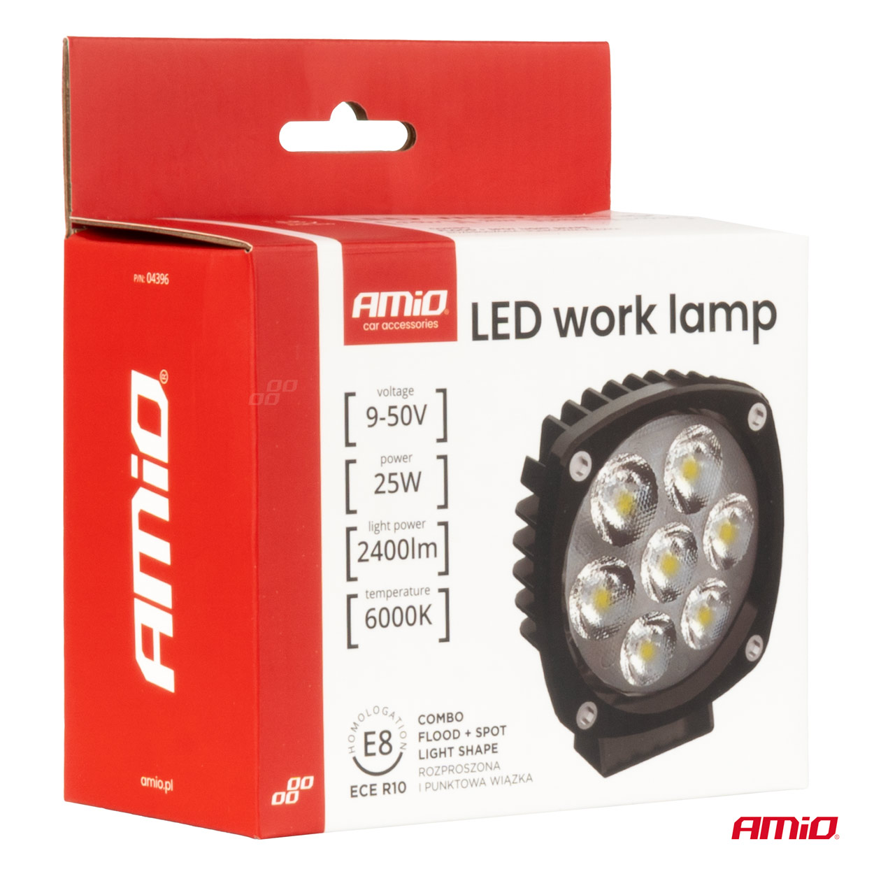 AMIO - Προβολεας Εργασιας LED 21W 9>50V 3 Χρησεων Λευκο Φως 108X108X48MM - 1 Τεμ. (04396/AM) - Thumbnail 8