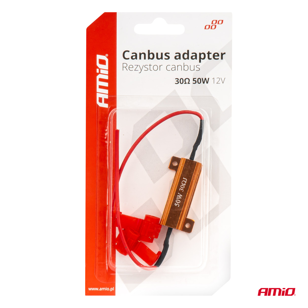 AMIO - Αντισταση Can-bus 12V 50W 30ω (canceller) - 1 Τεμ. (04097/AM) - Thumbnail 4