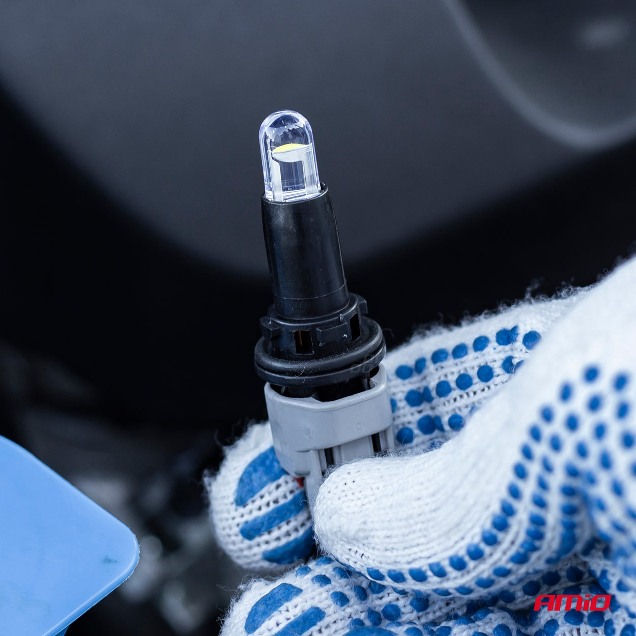 AMIO - T10 W5W 12V Cob LED Λευκο Χρωμα Clear White 100τεμ. (02955/AM) - Thumbnail 2