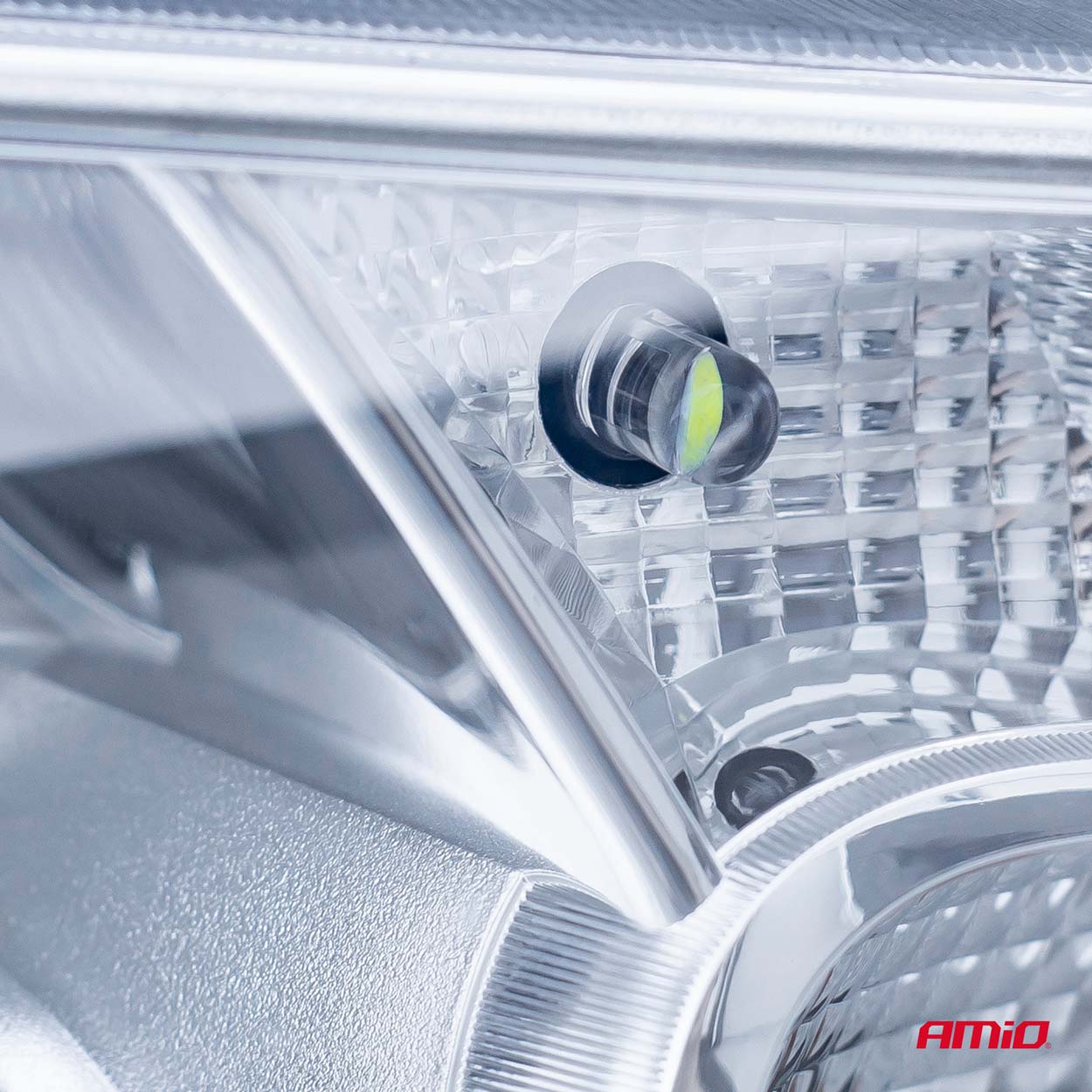 AMIO - T10 W5W 12V Cob LED Λευκο Χρωμα Clear White 100τεμ. (02955/AM) - Thumbnail 3