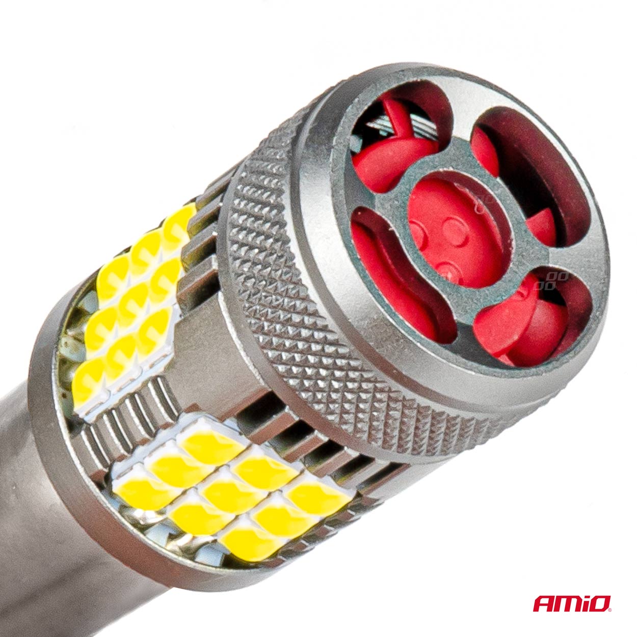 AMIO - P21W BA15S 12/24V 6.000K 36X3030 Smd LED Can-bus Λευκο Pro Series 2τεμ. (03722/AM) - Thumbnail 5