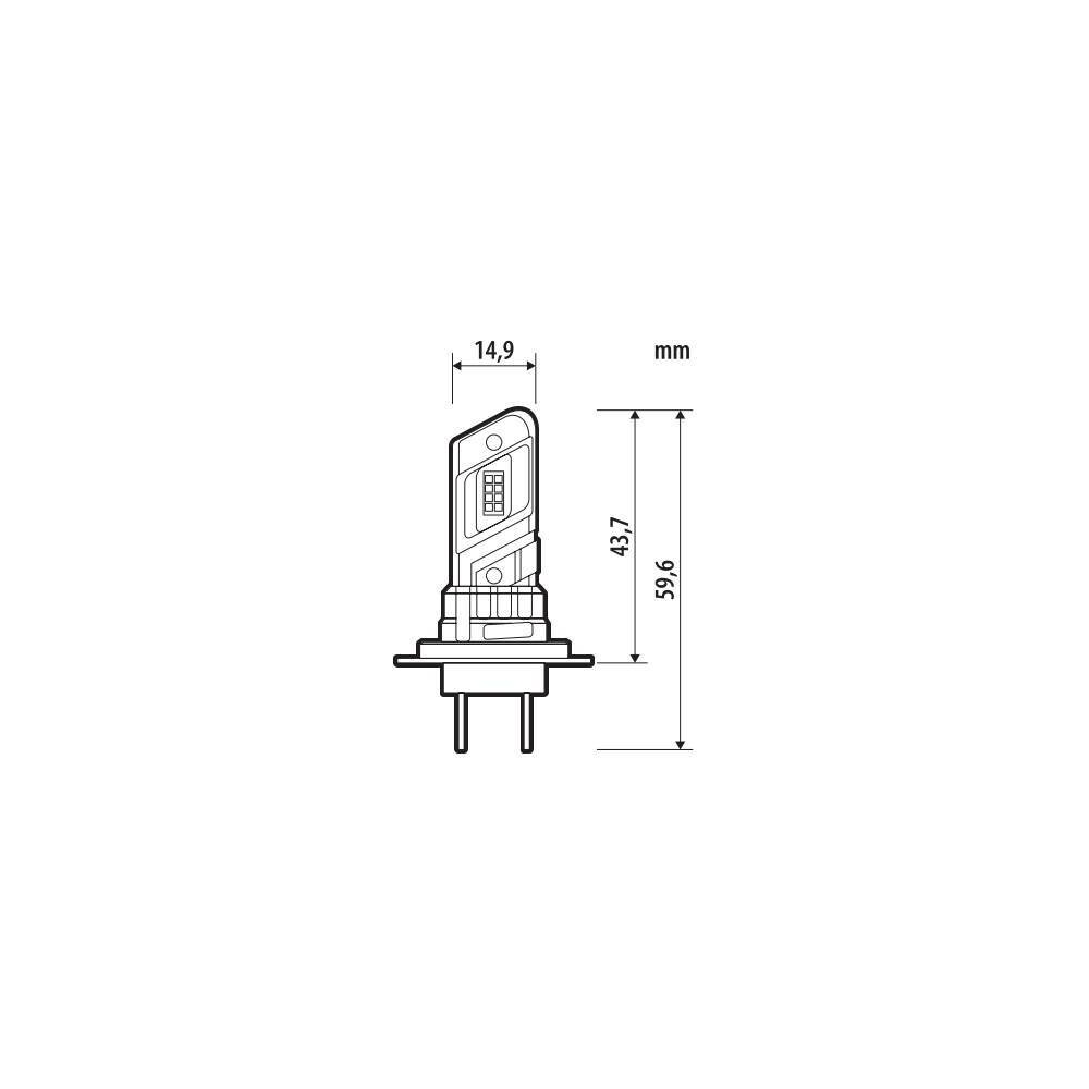 H7 24V PX26D 2600LM 6.500K Halo LED Quick-fit Alien-x Series Plug & Play 1τεμ - Thumbnail 2