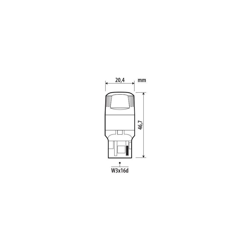 W21W (T20) 12V W3X16D 570/290LM Πορτοκαλι Φως LED Can-bus Ultra-lumen Series 2τεμ. - Thumbnail 2
