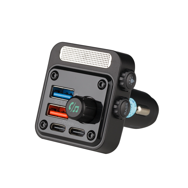 Fm Transmitter Αναπτηρα 12V Με Bluetooth OFT-4260BT Φορτιστη Usb Type-a + Usb Type-c OSIO - Thumbnail 4