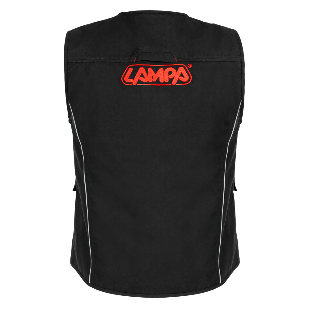 Γιλεκο Αμανικο LAMPA Μαυρο (s) Με 5 Τσεπες Καλοκαιρινο - Thumbnail 2