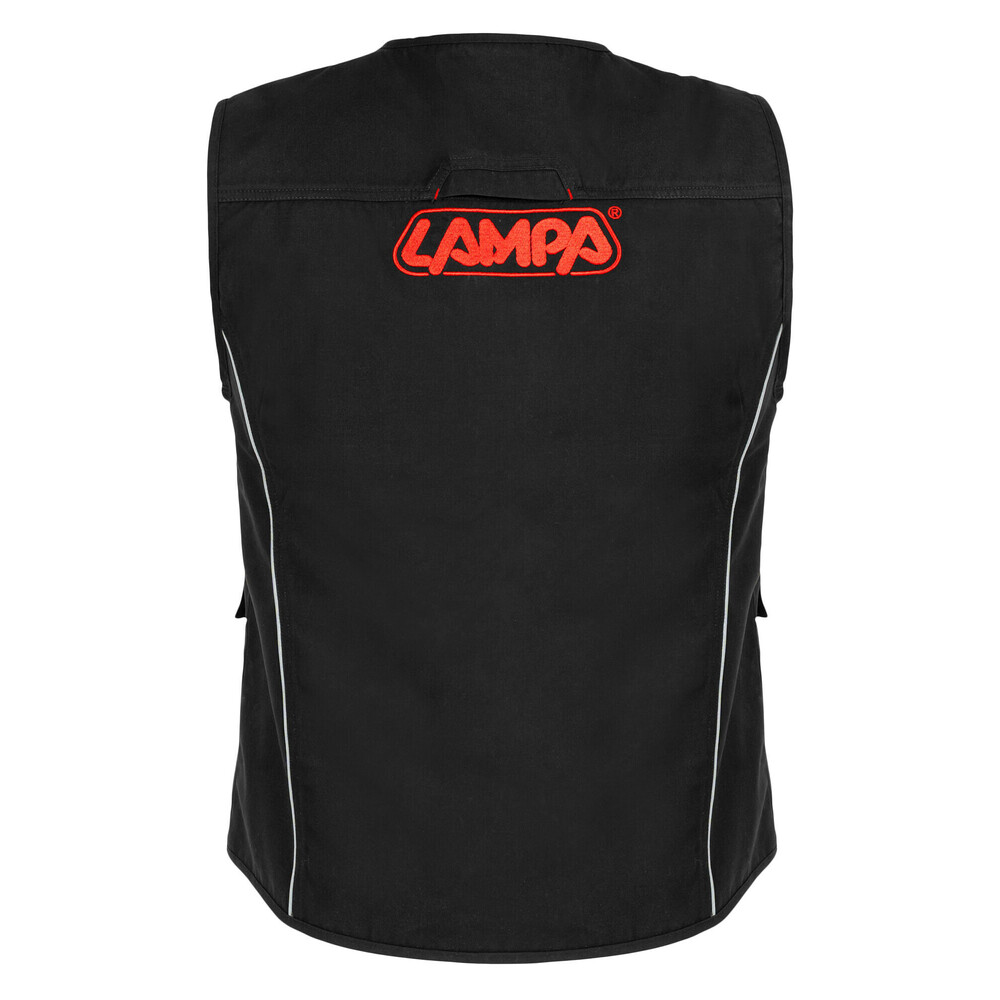 Γιλεκο Αμανικο LAMPA Μαυρο (m) Με 5 Τσεπες Καλοκαιρινο - Thumbnail 2