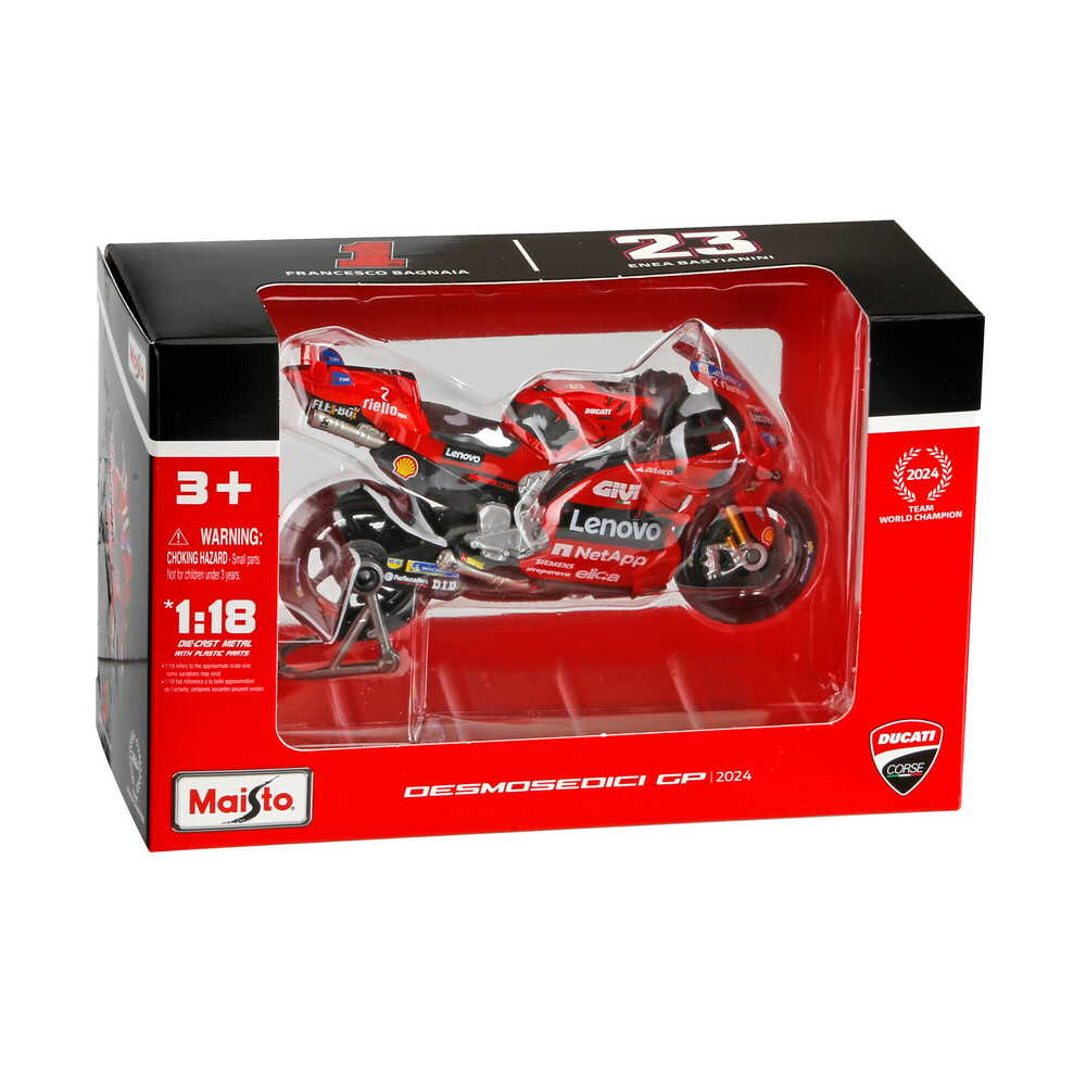 Μινιατουρα Moto Ducati Lenovo Team 2024 1:18 Burago LAMPA 1τεμ. - Thumbnail 3