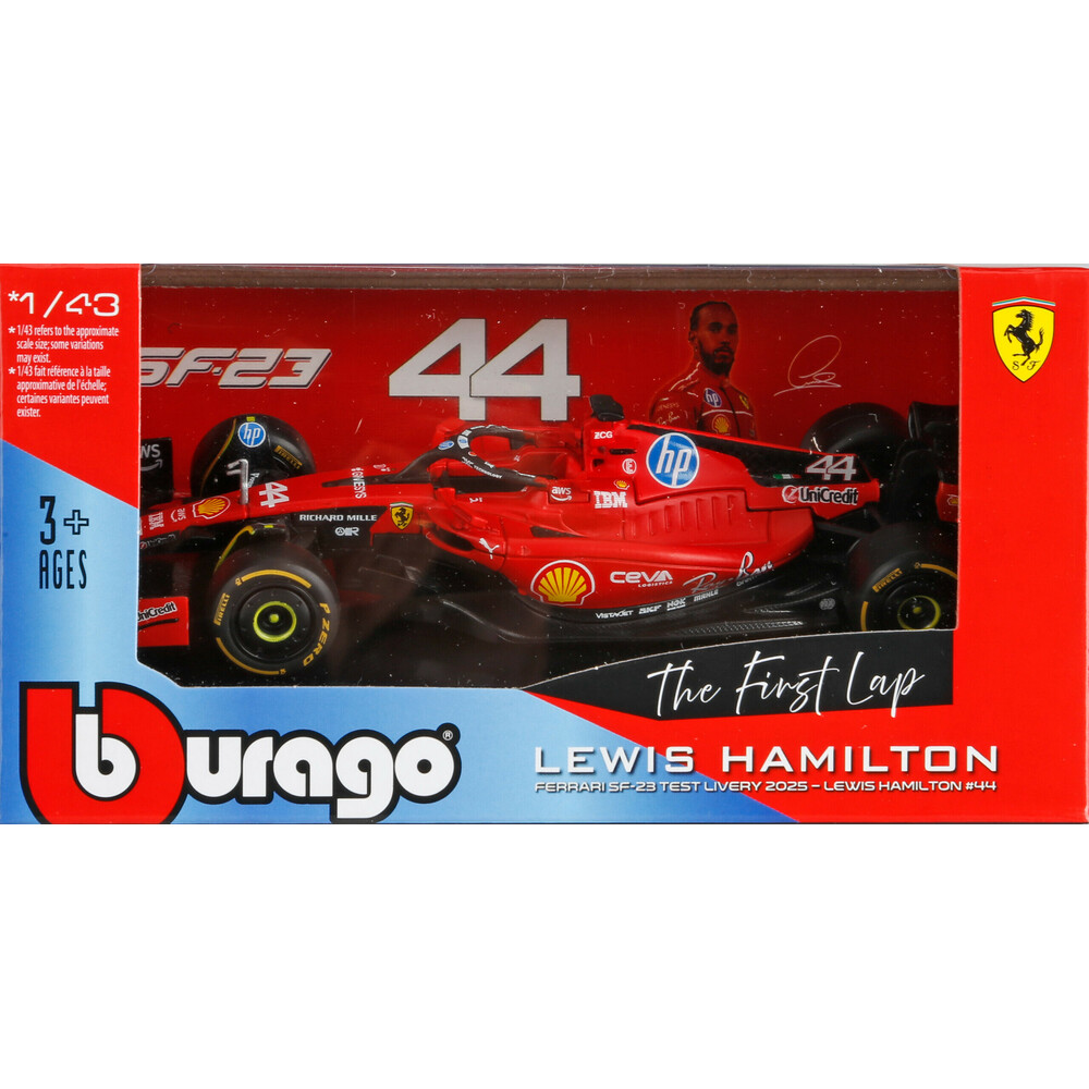 Μινιατουρα Μονοθεσιο F1 Ferrari Hamilton 1:43 Burago LAMPA 1τεμ. - Thumbnail 3