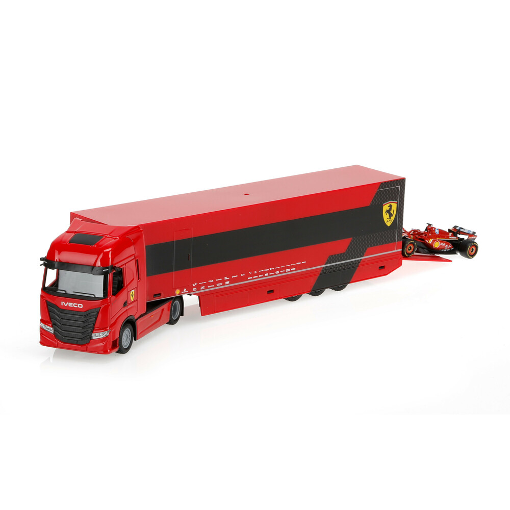 Μινιατουρα Νταλικα Ferrari Iveco S-way 570 Leclerc 1:43 Burago LAMPA 1τεμ. - Thumbnail 2