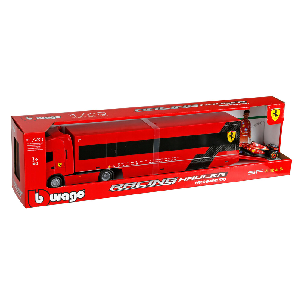 Μινιατουρα Νταλικα Ferrari Iveco S-way 570 Leclerc 1:43 Burago LAMPA 1τεμ. - Thumbnail 5
